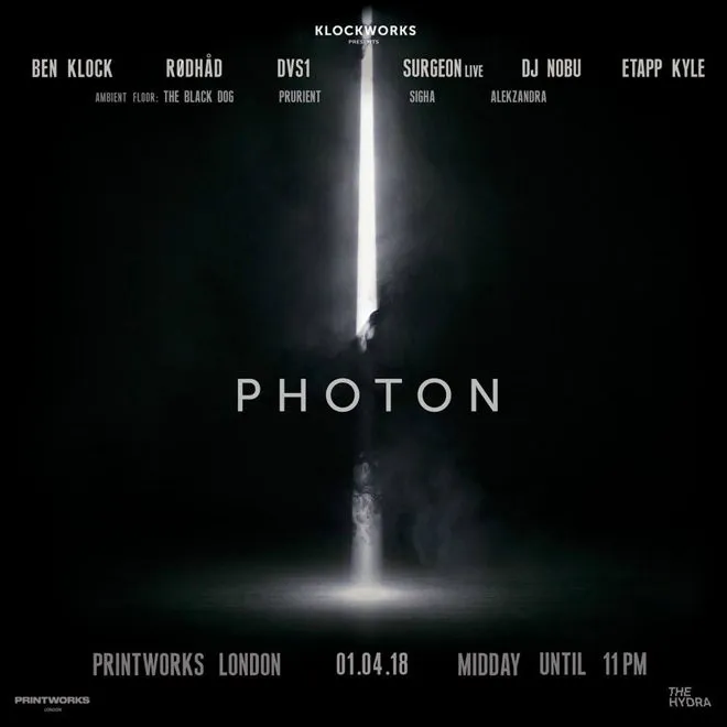 Ben Klock returns to Printworks with audio-visual series, Photon